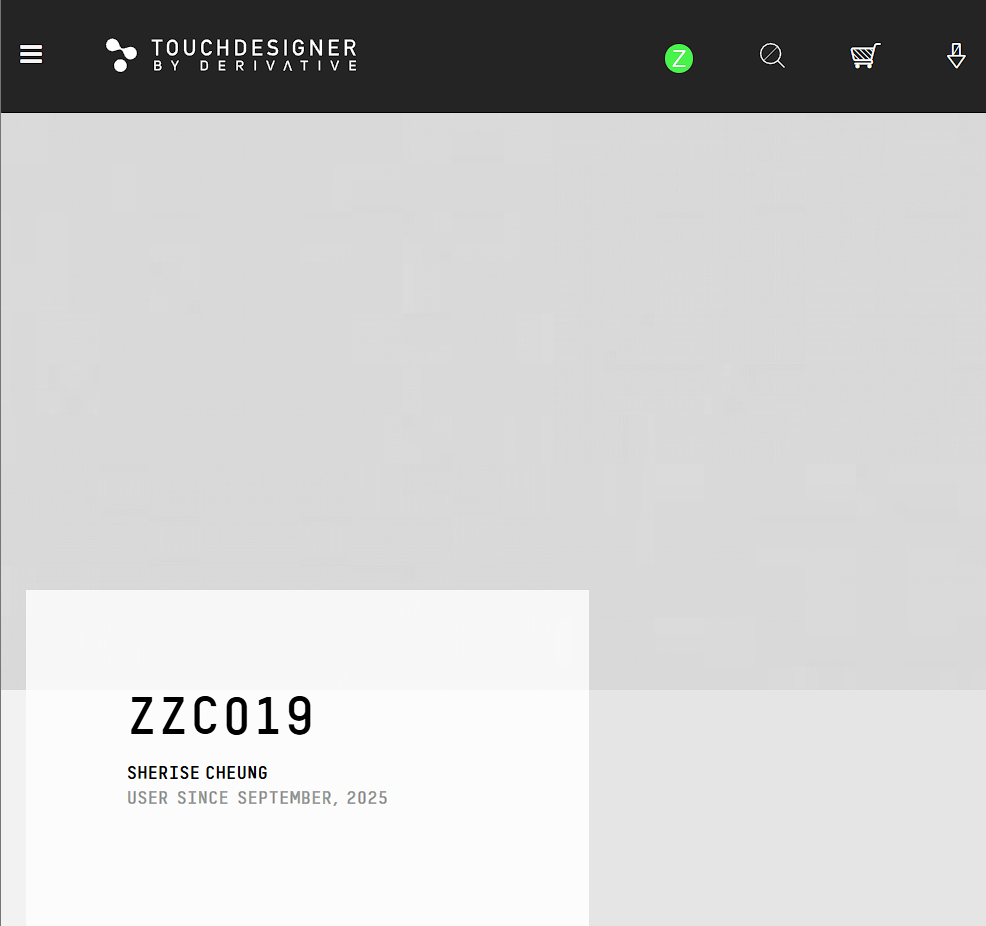 Downloaded and logged in to TouchDesigner, which is likely the main tool we'll be using as we decided to take a art approach for our project.