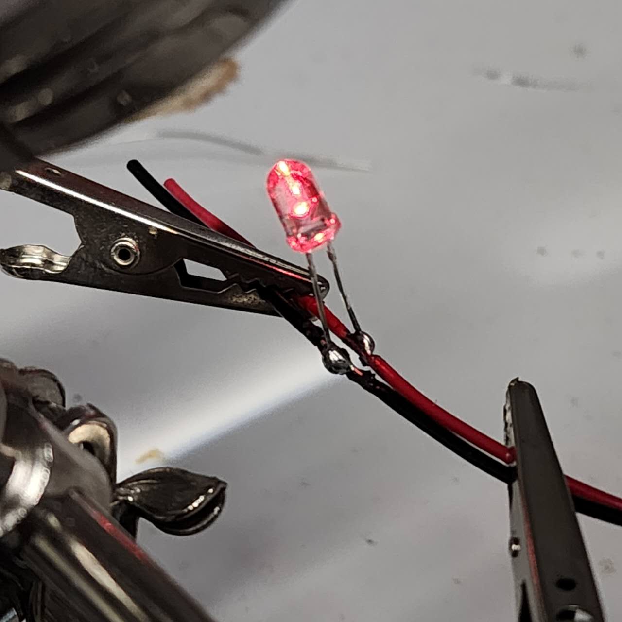 Trying to solder a LED string