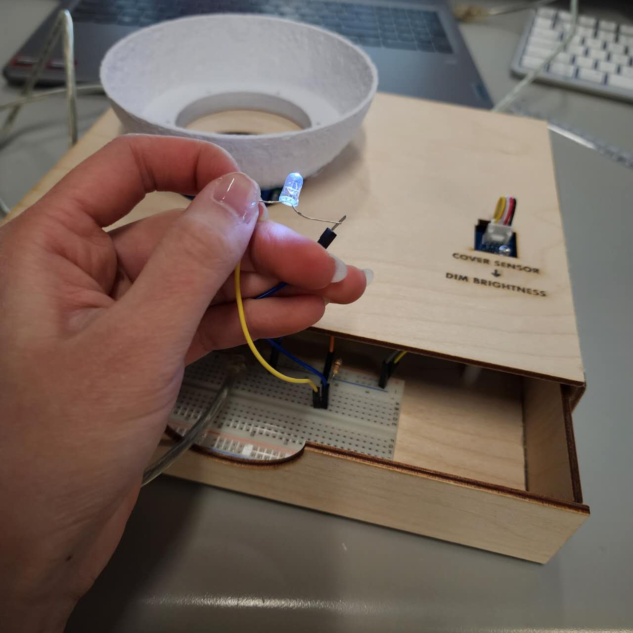 Testing connectivity for LED string concept